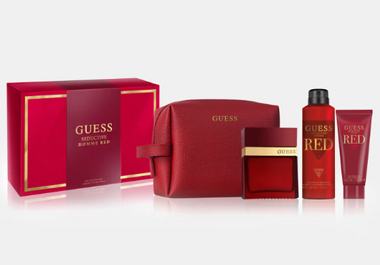 Guess Seductive Homme Red Estuche Para Caballero 100ml EDT 4 Piezas - Perfume seductor y masculino disponible en Costa Rica.