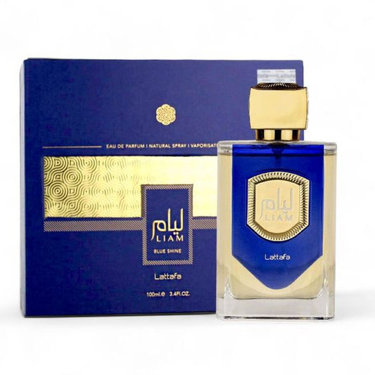 Lattafa Liam Blue Shine 100ml EDP - Perfume masculino fresco y moderno ideal para Costa Rica